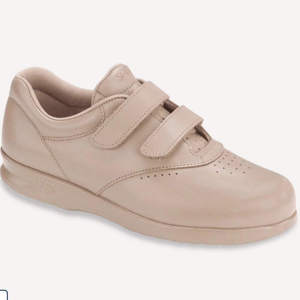 SAS Me Too - EZ Strap Walking Shoe Velcro straps Mocha Size 9 wide NEW no box